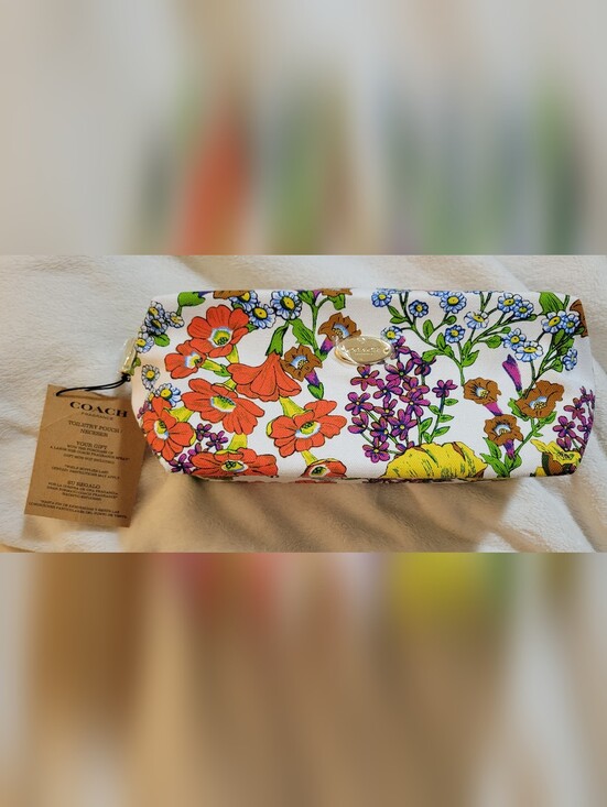 Coach Handbags - Coach Floral Canvas Pouch